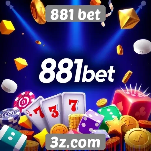 Variedade de jogos disponíveis na 881 bet